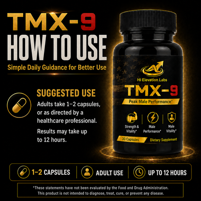 TMX-9 Daily Men’s Vitality Formula – 30 Capsules