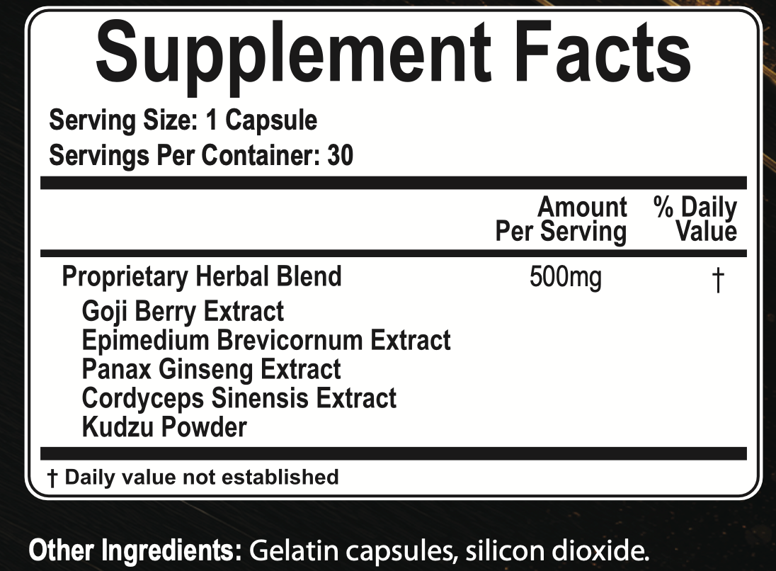 TMX-9 Daily Men’s Vitality Formula – 30 Capsules