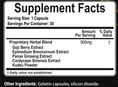TMX-9 Daily Men’s Vitality Formula – 30 Capsules