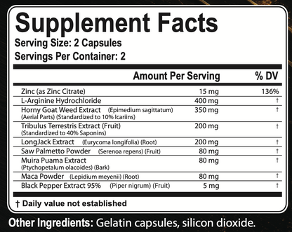 TMX-8 Daily Men’s Vitality Support – 60 Capsules