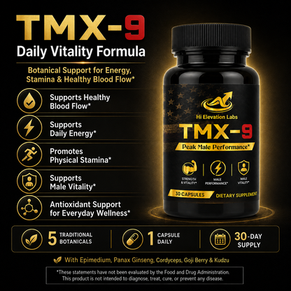 TMX-9 Daily Men’s Vitality Formula – 30 Capsules